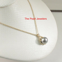 Load image into Gallery viewer, 14k Yellow Gold Octopus Black Tahitian Pearl &amp; Diamond Pendant