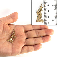 Load image into Gallery viewer, 14k Yellow Gold Rabbit Pendant Charm