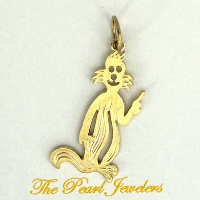 14k Yellow Gold Rabbit Pendant Charm
