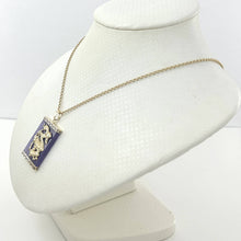 Load image into Gallery viewer, 14kt Solid Yellow Gold Hand Crafted Dragon Lavender Jade Pendant