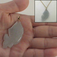 Load image into Gallery viewer, 14k Solid Yellow Gold Hand Carved Feng Shui Koi Fish Jadeite Pendant Necklace