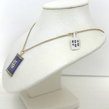 Load image into Gallery viewer, 14k Solid Yellow Gold Good Fortune Lavender Jade Oriental Pendant Necklace