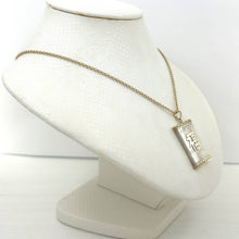 Load image into Gallery viewer, 14k Solid Yellow Gold Good Fortune White Mother of Pearl Pendant Necklace