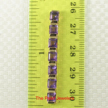 Load image into Gallery viewer, 14K Yellow Gold Amethyst Bar Pendant