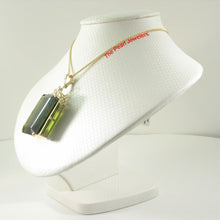 Load image into Gallery viewer, 14K Yellow Gold Baguette Peridot Enhancer Pendant