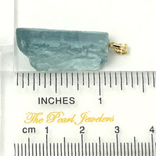 Load image into Gallery viewer, 14K Yellow Gold Baroque Rough Aquamarine Pendant