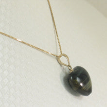Load image into Gallery viewer, 14K Yellow Gold Blue Heart Tiger Eye Pendant