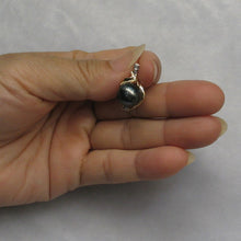 Load image into Gallery viewer, 14k Yellow Gold Feather Black Tahitian Pearl Pendant