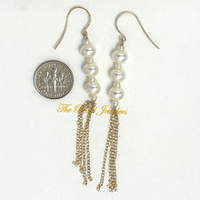 Load image into Gallery viewer, 14k Gold Filled Hook Earrings – White Pearl Waterfall Drop