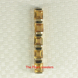 14K Yellow Gold Five-Stone Citrine Pendant