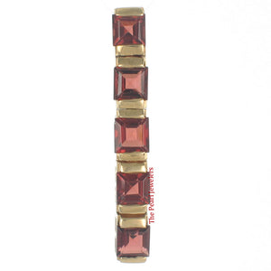 14K Yellow Gold Five-Stone Garnet Pendant