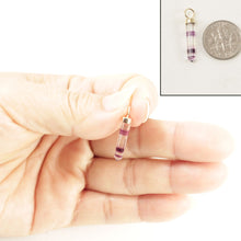 Load image into Gallery viewer, 14K Yellow Gold Hexagonal Amethyst Crystal Pendant