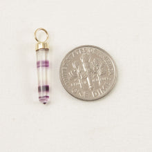 Load image into Gallery viewer, 14K Yellow Gold Hexagonal Amethyst Crystal Pendant