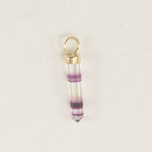 Load image into Gallery viewer, 14K Yellow Gold Hexagonal Amethyst Crystal Pendant