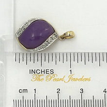 Load image into Gallery viewer, S-Shape Lavender Jade 14k Gold Pendant