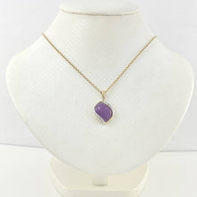 Load image into Gallery viewer, S-Shape Lavender Jade 14k Gold Pendant