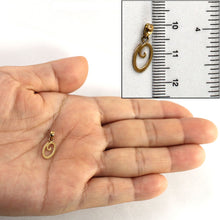 Load image into Gallery viewer, 14K Yellow Gold Script Initial O Pendant Charm
