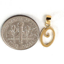 Load image into Gallery viewer, 14K Yellow Gold Script Initial O Pendant Charm