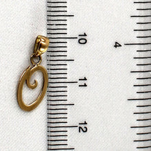 Load image into Gallery viewer, 14K Yellow Gold Script Initial O Pendant Charm