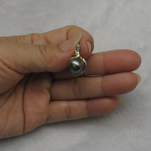 Load image into Gallery viewer, 14k Yellow Gold Octopus Black-Silver Tahitian Pearl &amp; Diamond Pendant