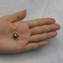 Load image into Gallery viewer, 14k Yellow Gold Octopus Black-Silver Tahitian Pearl &amp; Diamond Pendant
