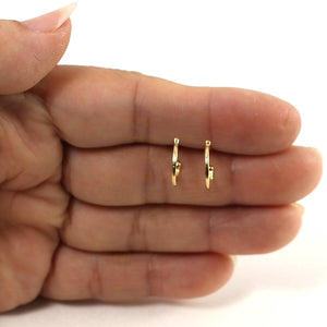 14k Yellow Gold Hook Earrings