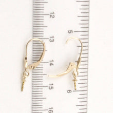 Load image into Gallery viewer, Pair of 14K Solid Yellow Gold Unique Lever Back Split Ring Earring Component