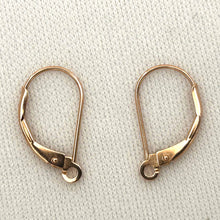 Load image into Gallery viewer, Pair of 14K Solid Rose Gold Lever Back Findings for Dangle Earrings