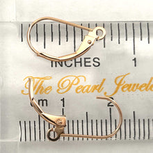 Load image into Gallery viewer, Pair of 14K Solid Rose Gold Lever Back Findings for Dangle Earrings