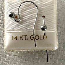 Load image into Gallery viewer, 150163W-14-kt.-Gold-3mm-Ball-End-Ear-Wires-Fish-Hook-Earrings-Perfect-For-DIY