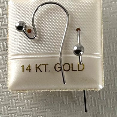 150163W-14-kt.-Gold-3mm-Ball-End-Ear-Wires-Fish-Hook-Earrings-Perfect-For-DIY
