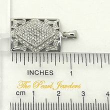 Load image into Gallery viewer, 18k Solid White Gold Diamond Pendant Necklace