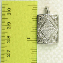 Load image into Gallery viewer, 18k Solid White Gold Diamond Pendant Necklace
