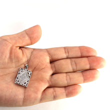 Load image into Gallery viewer, 18k Solid White Gold Diamond Pendant Necklace