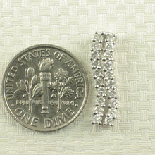 Load image into Gallery viewer, 18k Solid White Gold Multi-Diamond Pendant Necklace