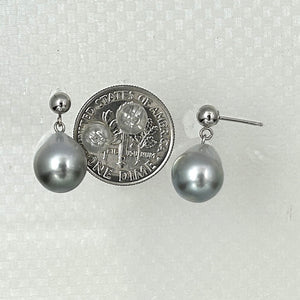 1T00015-14k-White-Gold-Silver-Tone-Tahitian-Pearl-Dangle-Stud-Earrings