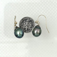 Load image into Gallery viewer, 1T02632-14K-Yellow-Gold-Tahitian-Pearls-Shepherds-Wire-Earrings
