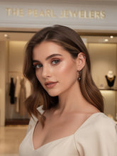 Load image into Gallery viewer, Iridescent Baroque Tahitian Pearl Hoop Earrings – 14k Yellow Gold