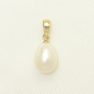 AAA 8-8.5mm Cultured Pearl Pendant – 14k Yellow Gold Bail