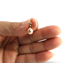 Load image into Gallery viewer, AAA Pink Freshwater Pearl Pendant – 14k Yellow Gold + Box Chain