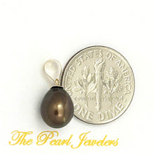 Load image into Gallery viewer, AAA Chocolate Freshwater Pearl Pendant – 14k Yellow Gold