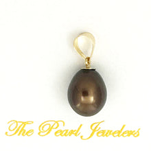 Load image into Gallery viewer, AAA Chocolate Freshwater Pearl Pendant – 14k Yellow Gold
