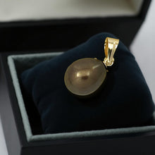 Load image into Gallery viewer, AAA Chocolate Freshwater Pearl Pendant – 14k Yellow Gold