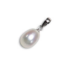 Load image into Gallery viewer, AAA White Freshwater Pearl Pendant – 14k White Gold