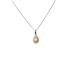 Load image into Gallery viewer, AAA Romantic Pink Pearl Pendant – 14k White Gold + Chain Options