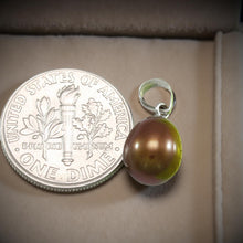 Load image into Gallery viewer, AAA Chocolate Freshwater Pearl Pendant – 14k White Gold + Chain Options