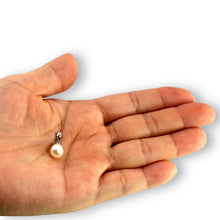 Load image into Gallery viewer, White Pearl Claw Pendant – 14k White Gold