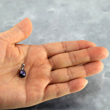 Load image into Gallery viewer, Black Pearl Pendant – 14k White Gold Claw Bail