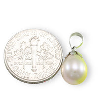Load image into Gallery viewer, Pink Pearl Pendant – 14k White Gold Claw Bail