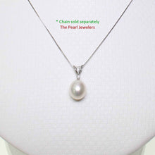 Load image into Gallery viewer, White Pearl Diamond Pendant – 14k White Gold
